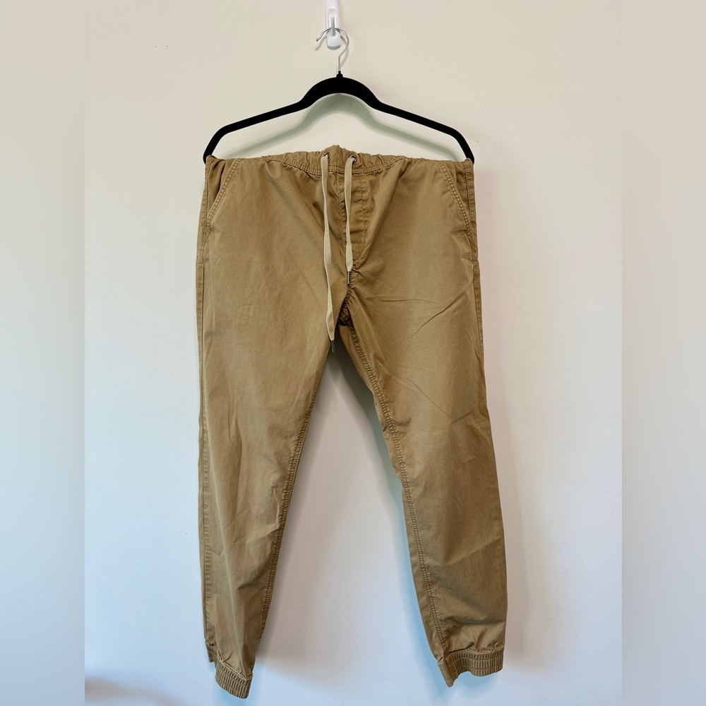 Express - Men's Tan Jogger Pants